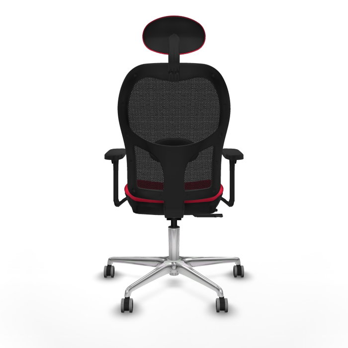 PIQUERAS Y CRESPO Silla de oficina Jorquera con mecanismo Sincro/Traslack, Rojo y Negro PIQUERAS Y CRESPO Silla de oficina Jorquera con mecanismo Sincro/Traslack, Rojo y Negro