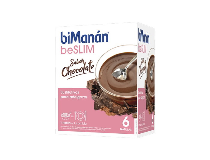 BIMANAN Natillas Sustitutivas de Chocolate 6 Sobres