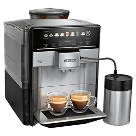 Siemens EQ.6 plus S700 TE657M03DE Cafetera Automática para Granos, Molinillo Integrado Cerámico, 1.7L, 19 bar, Negro/Acero Inoxidable, 1500W