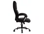 Q-connect Silla de Dirección Profesional, Respaldo Alto, Similpiel, Negro, Base Metálica, Ruedas Premium, Altura Max 1260 mm