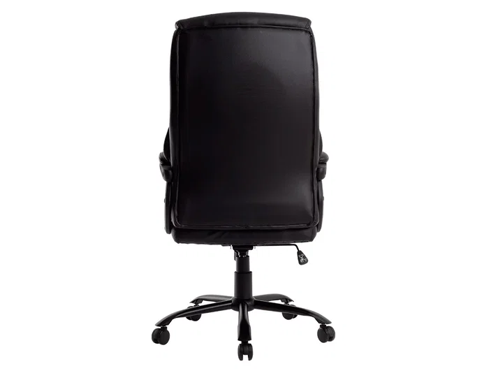 Q-connect Silla de Dirección Profesional, Respaldo Alto, Similpiel, Negro, Base Metálica, Ruedas Premium, Altura Max 1260 mm