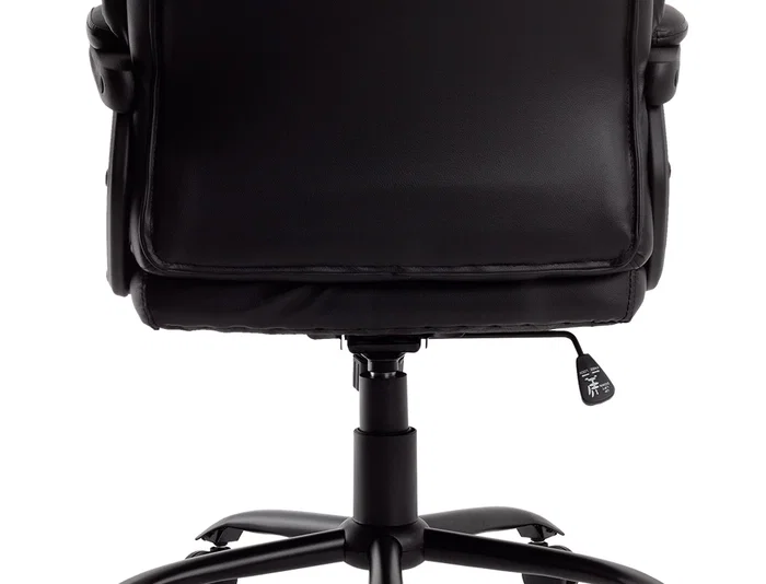 Q-connect Silla de Dirección Profesional, Respaldo Alto, Similpiel, Negro, Base Metálica, Ruedas Premium, Altura Max 1260 mm