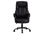 Q-connect Silla de Dirección Profesional, Respaldo Alto, Similpiel, Negro, Base Metálica, Ruedas Premium, Altura Max 1260 mm