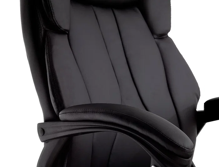 Q-connect Silla de Dirección Profesional, Respaldo Alto, Similpiel, Negro, Base Metálica, Ruedas Premium, Altura Max 1260 mm