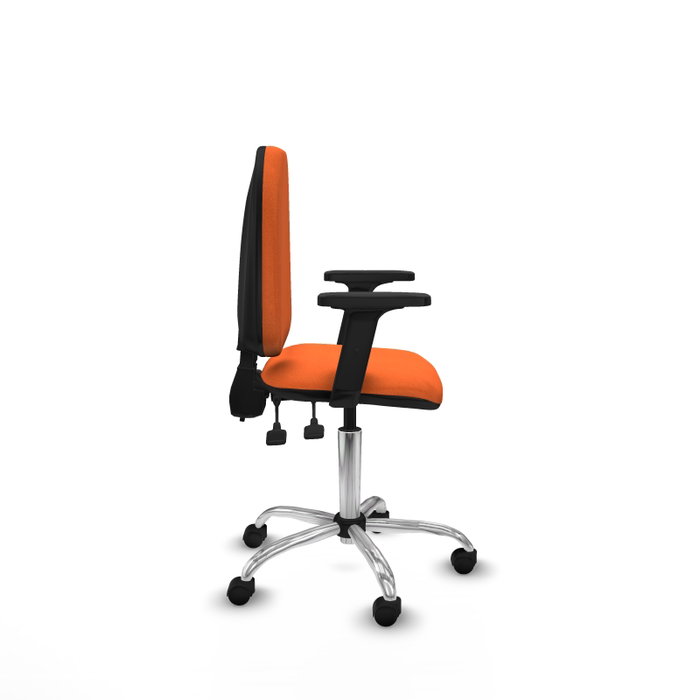 PIQUERAS Y CRESPO Silla de oficina Aýna Naranja con Brazos 2D