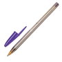 Bic Bolígrafo Cristal Fun Morado, Caja de 20 Unidades