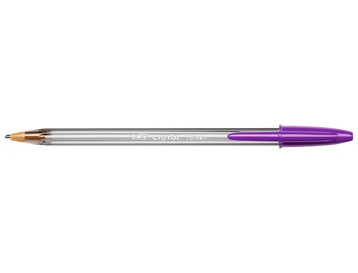 Bic Bolígrafo Cristal Fun Morado, Caja de 20 Unidades Bic Bolígrafo Cristal Fun Morado, Caja de 20 Unidades