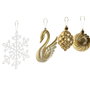 DKD Home Decor Set de 70 Bolas de Decoración Doradas PE