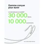 Belkin Cable BoostCharge USB-A a USB-C Trenzado 3 m Blanco
