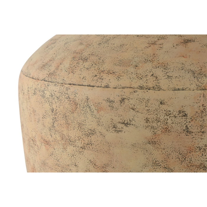 DKD Home Decor Jarrón de Metal Crema 33x33x38 cm DKD Home Decor Jarrón de Metal Crema 33x33x38 cm