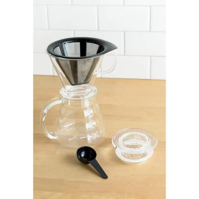 Bodum BOD0699965374419 Cafetera Melior con Filtro de Malla Permanente de Acero Inoxidable, 8 Tazas, 1.0 L, Transparente Bodum BOD0699965374419 Cafetera Melior con Filtro de Malla Permanente de Acero Inoxidable, 8 Tazas, 1.0 L, Transparente