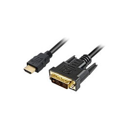 Sharkoon Cable DVI-D a DVI-D (18+1) de 1m en color negro