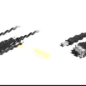 Sharkoon Cable DVI-D a DVI-D (18+1) de 1m en color negro Sharkoon Cable DVI-D a DVI-D (18+1) de 1m en color negro