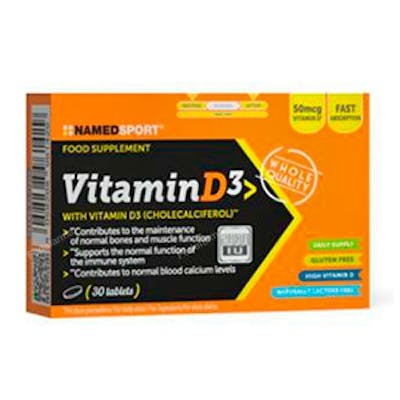 NAMED SPORT Vitamina D3 30 comprimidos NAMED SPORT Vitamina D3 30 comprimidos