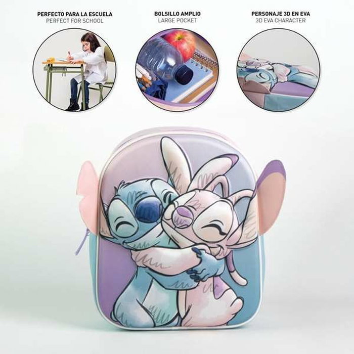 Cerdá Mochila Infantil 3D Stitch Disney Azul Cerdá Mochila Infantil 3D Stitch Disney Azul