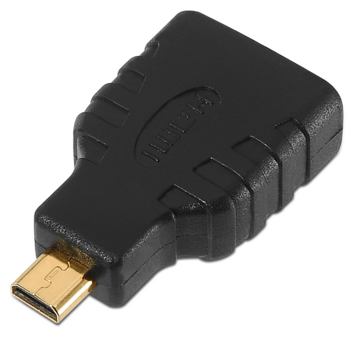 Aisens Adaptador HDMI Hembra a Micro HDMI Macho A121-0125 Negro