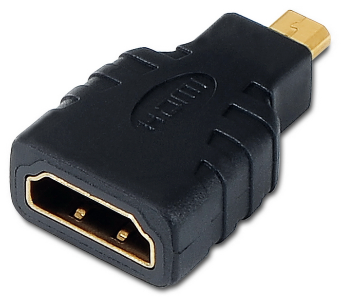 Aisens Adaptador HDMI Hembra a Micro HDMI Macho A121-0125 Negro