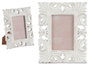Giftdecor Portafoto de Madera Calado Blanco para Foto 10x15 cm - Marco de Eucalipto 18.5x23x1.3 cm, Ideal para Regalo (Set de 12)