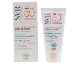 SVR SUN SECURE ecran mineral teinte peaux sèches SPF50+ 60 gr - Protector Solar Facial Minéral con Color para Pieles Secas