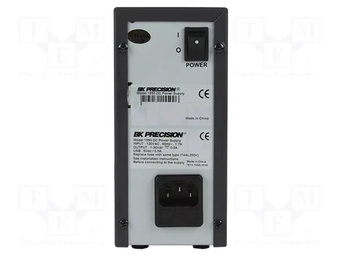 B&K PRECISION Fuente de alimentación de laboratorio BK1550 1-36VDC 0-3A