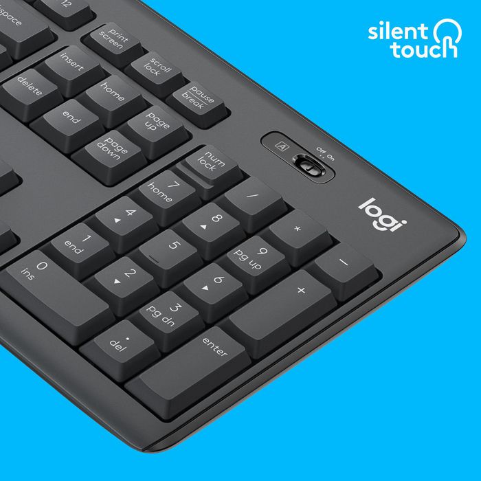 Logitech Combo Inalámbrico Silencioso MK295, Teclado y Ratón, Tecnología SilentTouch, Español