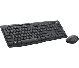Logitech MK295 Silent Conjunto de Teclado y Ratón Inalámbricos US International Grafito