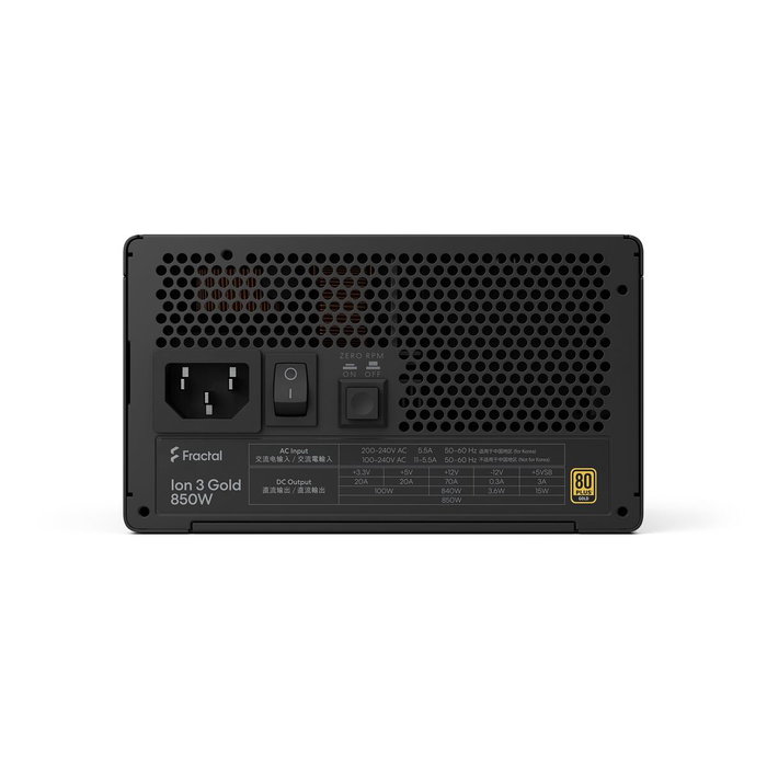 Fractal Design Ion 3 Gold 850W Negro Fractal Design Ion 3 Gold 850W Negro
