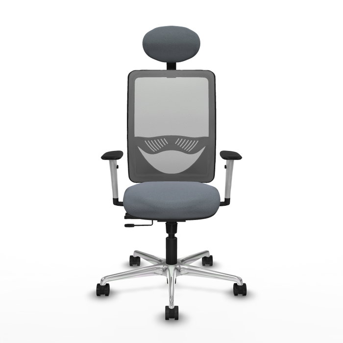 PIQUERAS Y CRESPO Silla de oficina Zulema Gris con Mecanismo Sincro/Traslack PIQUERAS Y CRESPO Silla de oficina Zulema Gris con Mecanismo Sincro/Traslack