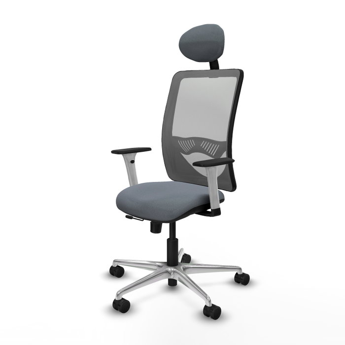PIQUERAS Y CRESPO Silla de oficina Zulema Gris con Mecanismo Sincro/Traslack PIQUERAS Y CRESPO Silla de oficina Zulema Gris con Mecanismo Sincro/Traslack