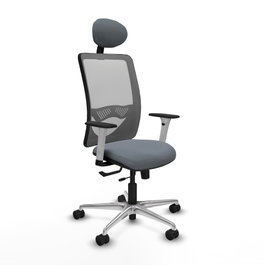 PIQUERAS Y CRESPO Silla de oficina Zulema Gris con Mecanismo Sincro/Traslack
