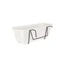 ARTEVASI Kit Jardinera Venezia con Reserva de Agua - Blanco - 10 L - 49 x 19,5 x 16,6 cm