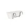 ARTEVASI Kit Jardinera Venezia con Reserva de Agua - Blanco - 10 L - 49 x 19,5 x 16,6 cm