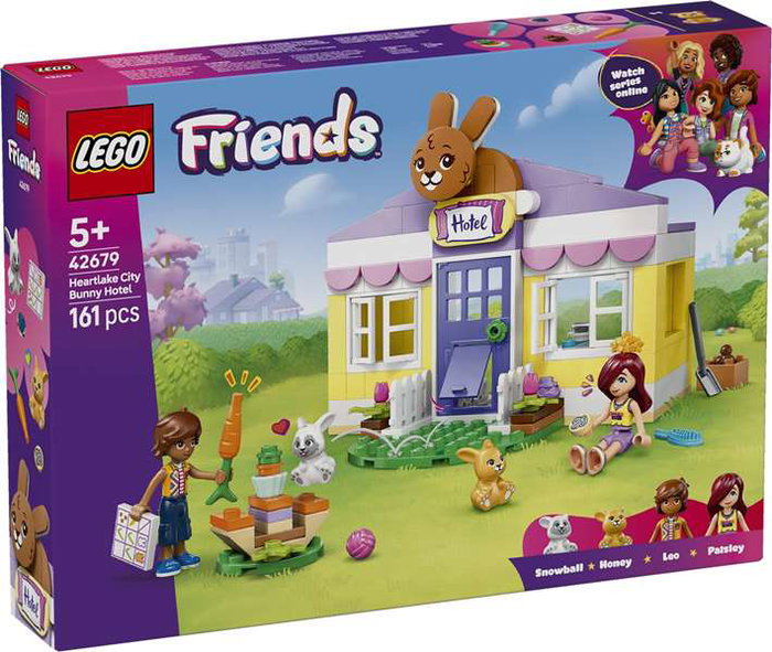 Lego Friends Juego de Construccion Hotel de Conejitos de Heartlake City, Juguete de Construccion para Niños desde 6 Años