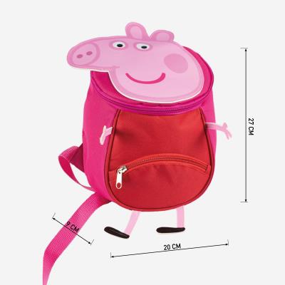 Mochila Guarderia Personaje Con Arnés Peppa Pig Rosa