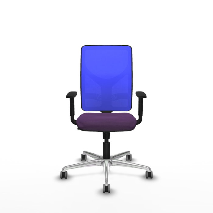 PIQUERAS Y CRESPO Silla de oficina Motilla con mecanismo Sincro, Morado y Azul