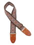 Correa Gaucho Auténtico Deluxe Tradicional para Guitarra 50 mm Hebilla Latón Bk/Bu/Rd