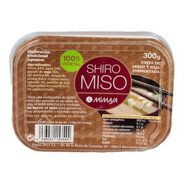 MIMASA Shiro Miso 300Gr. Pasta de Soja y Arroz Fermentado, Sin Gluten, Sin Azúcares Añadidos, Sin Aditivos, Sabor Suave para Sopas y Salsas
