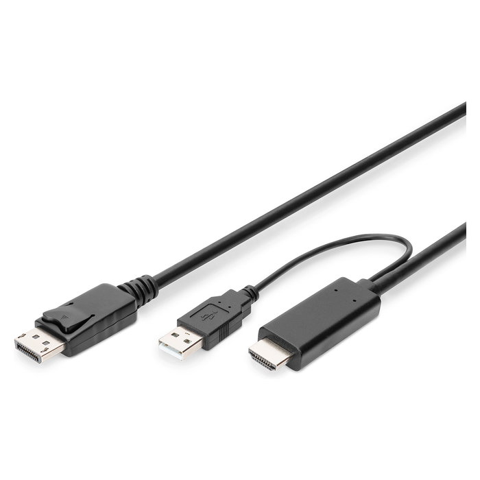 Digitus 4K HDMI Adapterkabel - Adaptador HDMI a DisplayPort 2m Digitus 4K HDMI Adapterkabel - Adaptador HDMI a DisplayPort 2m