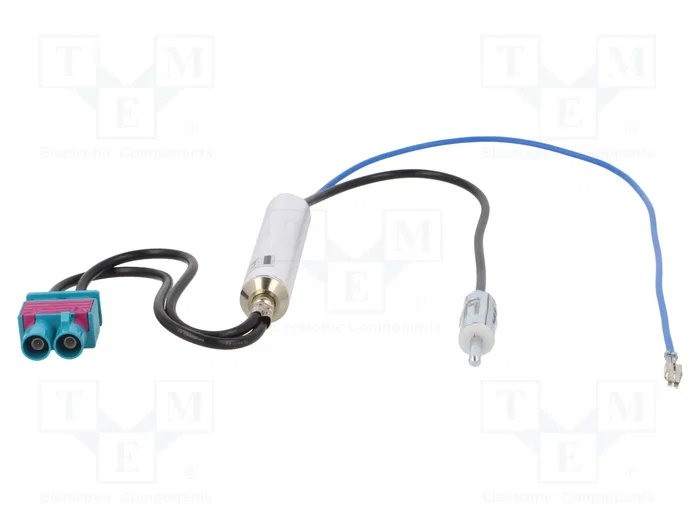 PER.PIC. Cable de conexión coaxial DIN a enchufe doble Fakra