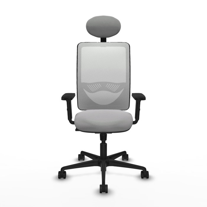 PIQUERAS Y CRESPO Silla de oficina Zulema con mecanismo Sincro, Gris claro y Blanco PIQUERAS Y CRESPO Silla de oficina Zulema con mecanismo Sincro, Gris claro y Blanco