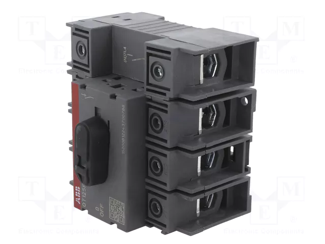 ABB Interruptor de aislamiento OT de 4 polos y 125A
