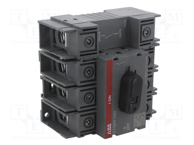 ABB Interruptor de aislamiento OT de 4 polos y 125A