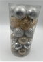 DKD Home Decor Set de 30 Bolas de Decoración Champán y Plateado