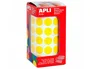 Apli Gomets Redondos 15 mm Rollo Amarillo 2832 Unidades
