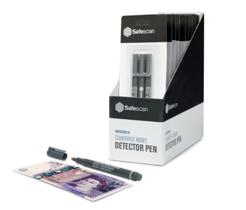 Safescan Bolígrafo Detector de Billetes Falsos Pack de 3