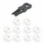 StarTech Bloqueador de Puerto RJ45LOCKANDKEY RJ-45 con Llave, Negro y Blanco, Kit de 10 Piezas y 1 Llave para Seguridad de Red