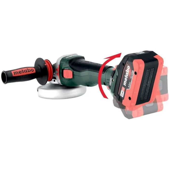 Metabo WVB 18 LTX BL 15-125 Quick Amoladora Angular a Batería 18V con MetaBOX 165 L