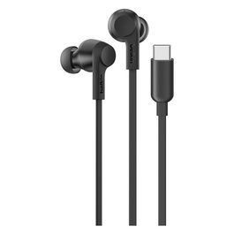 Belkin Auriculares Intraeurales con Cancelación Activa de Ruido (ANC) SoundForm In-Ear G3H0003hqBK - Color Negro, USB-C