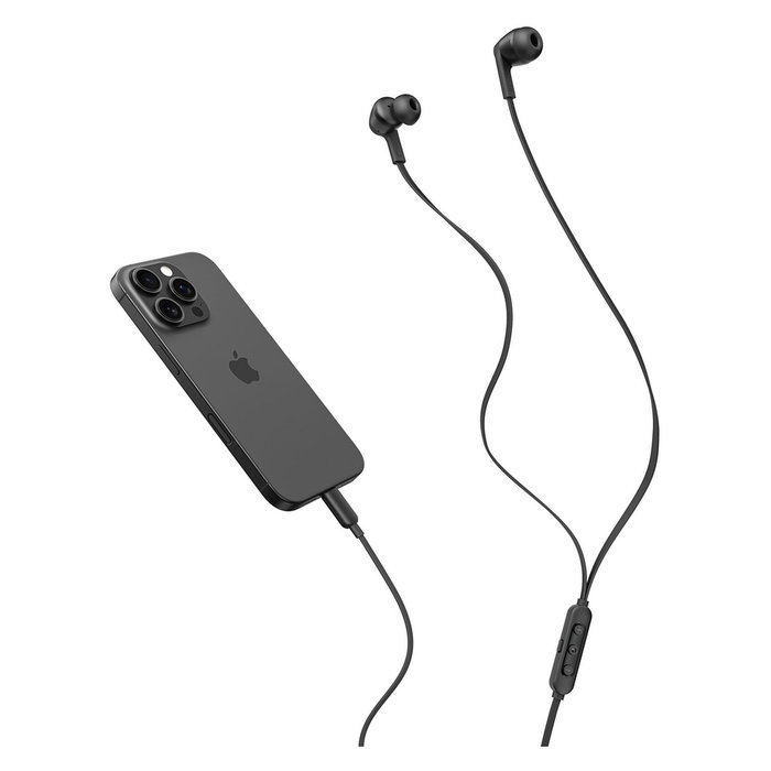 Belkin Auriculares Intraeurales con Cancelación Activa de Ruido (ANC) SoundForm In-Ear G3H0003hqBK - Color Negro, USB-C