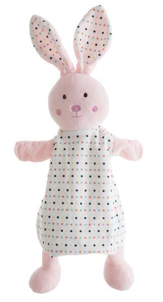 Creaciones Llopis Marioneta Conejo Sonajero/Mordedor 35 cm para Bebés